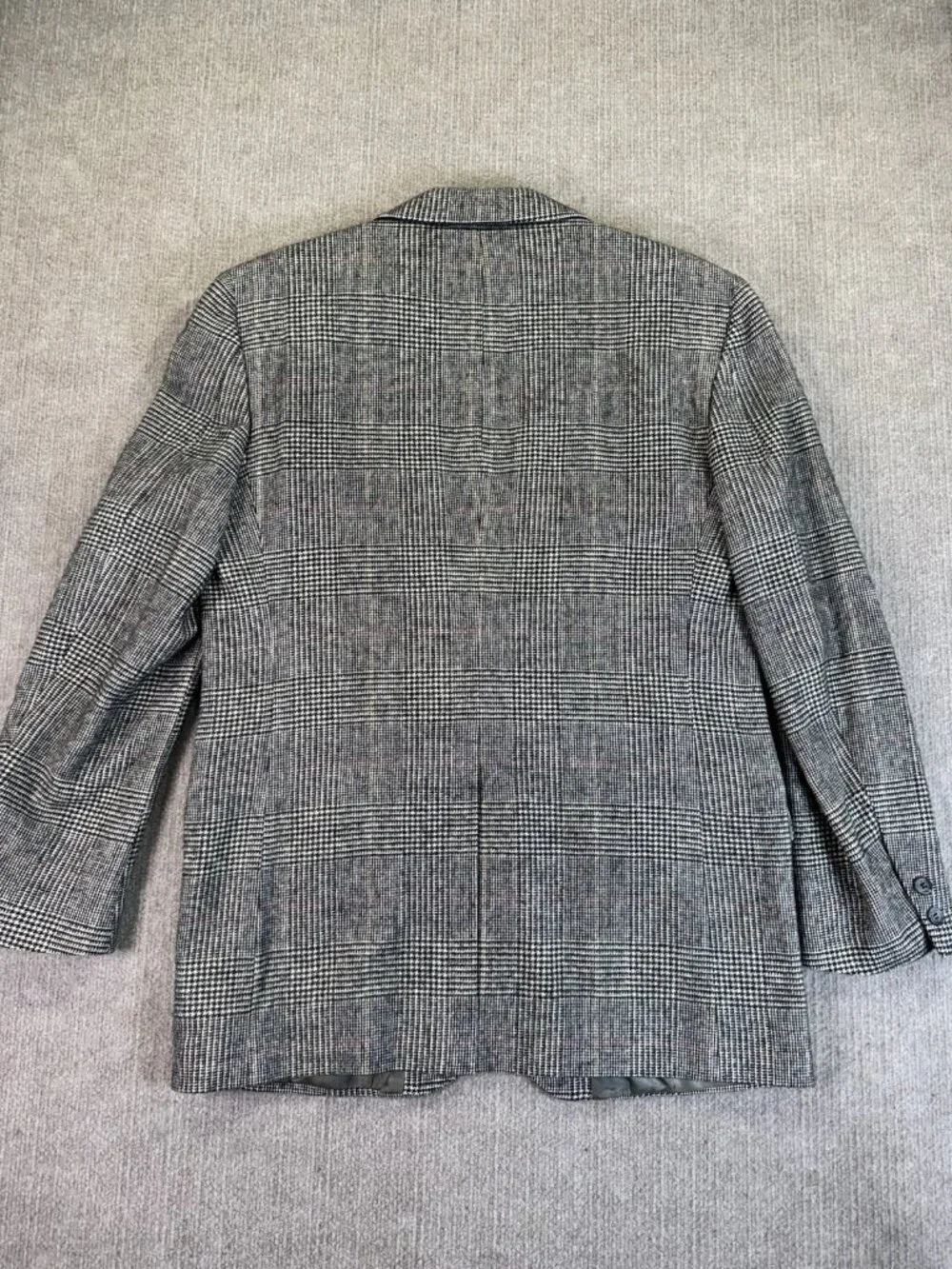 Vintage Brooks Brothers Men’s 42 Blazer Sport Coat Houndstooth Plaid Camel Hair